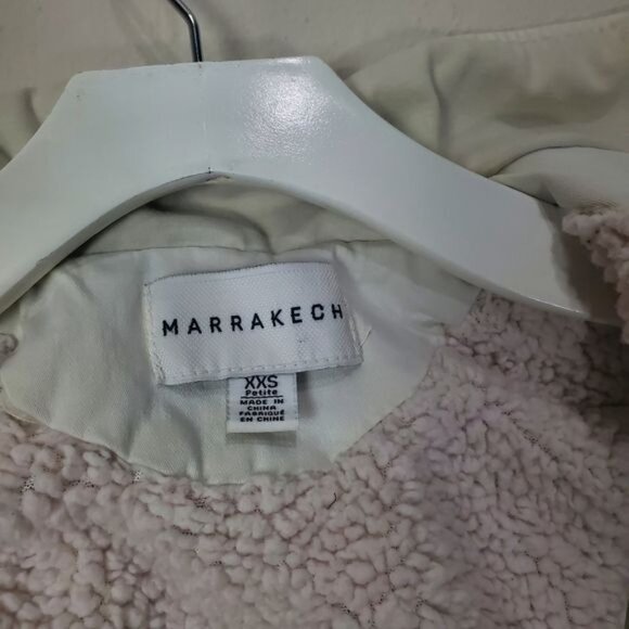 MARRAKECH ANTHRO Womens‎ Vest XXSP Cream Denim Safari Fleece Lined Gorp Granola - Picture 5 of 13